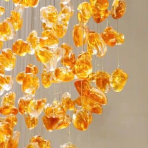 Đèn Chùm Thông Tầng 9088 Pha Lê Crystal D800*H3000